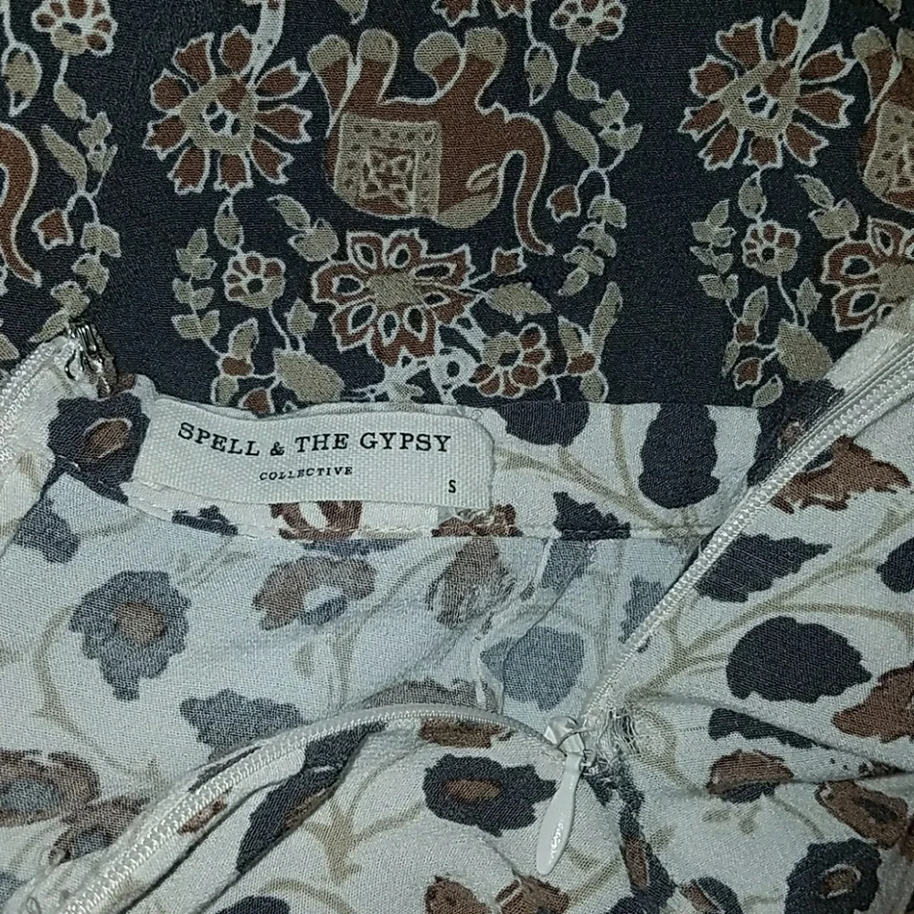 Spell designs delirium cream maxi skirt gypsy sz S